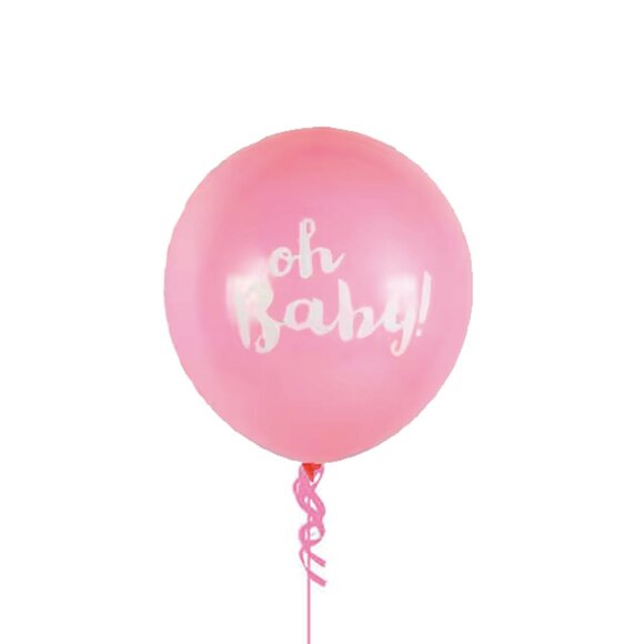 "Oh Baby Balloons''- 36 inch Pink Balloons - Picture 1 of 4